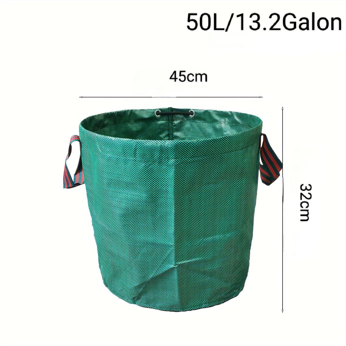 

Мешок большой вместимости для сбора садовых листьев и веток для сельскохозяйственных отходов 50L 13.2 gal 45x32cm зелёный
