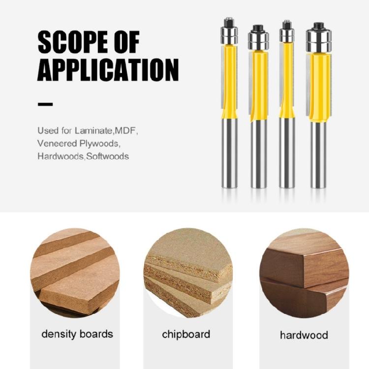 Functional 45# Steel Milling Tool Trimming Cutter For Slotting Trimming And Profiling In Various Wood Materials