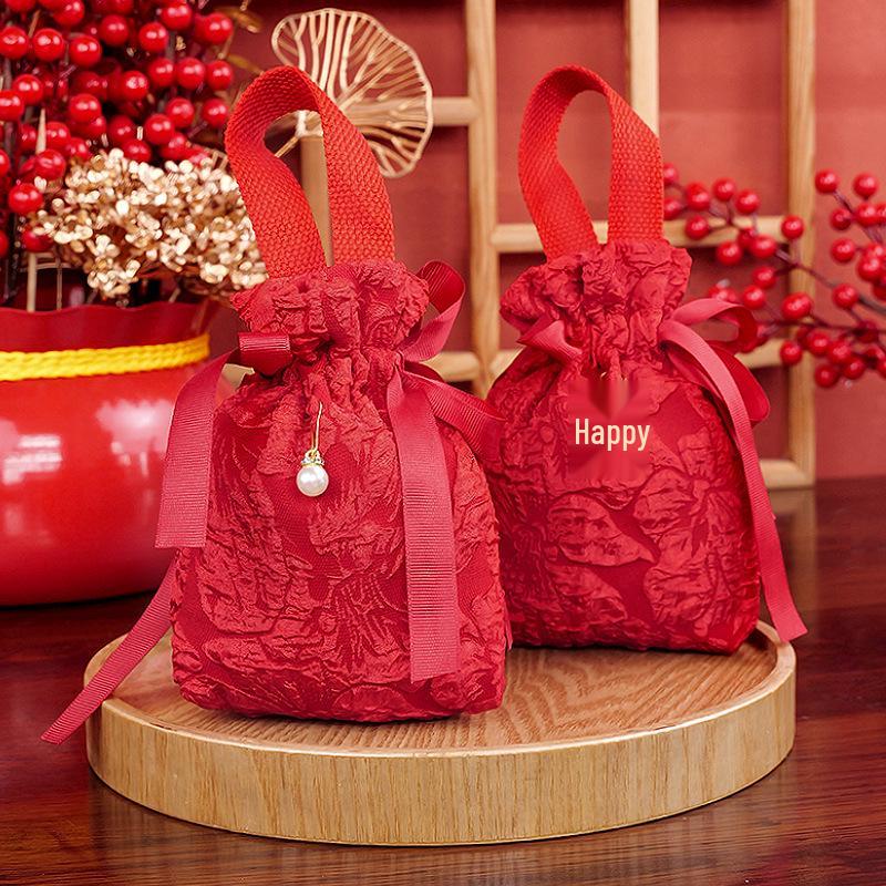 Elegant Chinese Wedding Candy Bag for Favors and Gifts