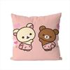 Cute RRilakkuma Pillow Case For Car Sofa Decorative Home Doublesided Print Plush Square Throw Pillow Cushion Cover