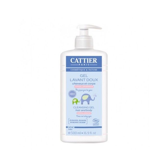 Cattier bébé gel lavant doux 500ml