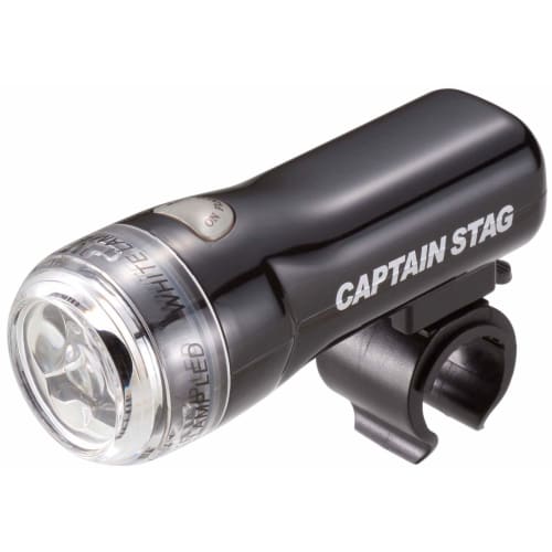 

CAPTAIN STAG Bicycle Light Headlight LED 3LED Light 227 SLIM [No Installation Tools Required, Waterproof, Brightness 160 Candela, Bicycle Light] Black