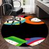 South Park Printed Round Rug Carpet Chair Rug Area Rug Entryway Doormats,for Office Chair Living Room Bedroom Kitchen Room.