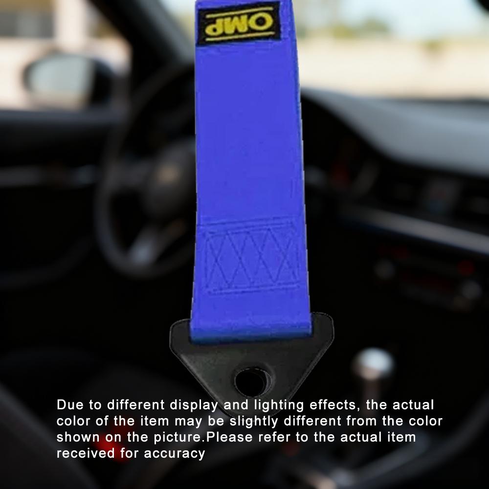 Car modification trailer with racing trailer rope, front and rear bumpers, towing strap, Heavy-Duty Nylon Tow Strap, universal синий