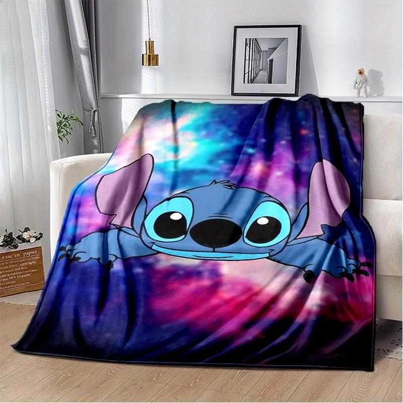 1pc Stitch Printing Blanket - Soft, All-Season Throw for Living Room, Bedroom,Personalized Gift with Adorable Cartoon Design