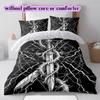 Thorn items Pattern Bedding Quilt Set Quilt Cover Pillowcase Home Decoration Birthday Gift (1 * duvet cover + 2 * pillowcase, without core)