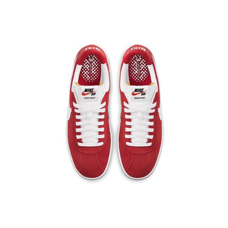 Nike Bruin React SB Varsity Red Unisex Sneakers White CJ1661-600