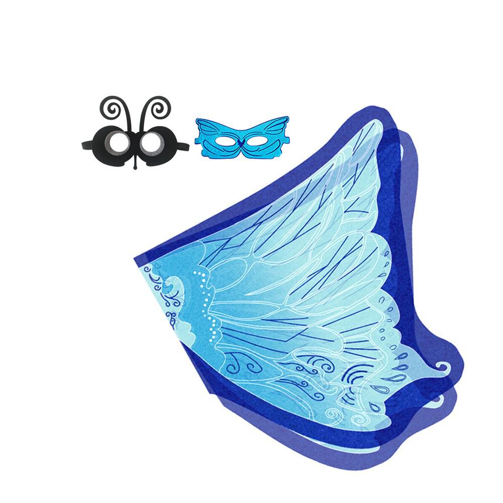 New Children's Halloween Elf Costume with Angel Wings and Mask