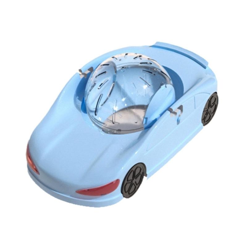 Hamster Running Jogging Toy for Hamster Gerbil Small Animal Exercise Crystal Ball Hamster Exercise Ball Car синий