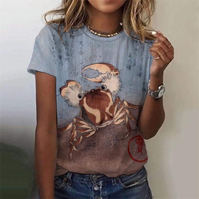 

Cartoon Cat Dog Pattern T-Shirt For Women Flower Animal 3D Printed T Shirts Summer Fashion Street Tees Short Sleeves O-Neck Tops 6XL