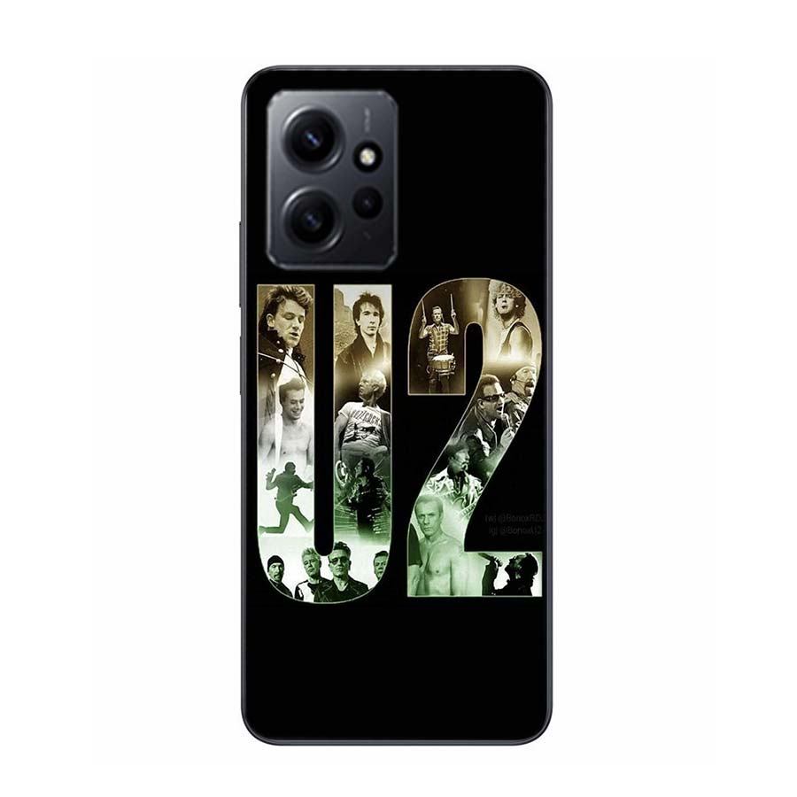 Band U2 Phone Case For Redmi 12 13C 12C 15C 9 10 10C Note 13 Pro Plus 14 15 Pro 9T 9C 9A TPU Soft Cover Clear Cell Cases Shockpr