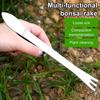 1PC Three-pronged Bonsai Rake - Stainless Steel Root Rake with Shovel, Soil Loosening and Pressurizing Tool, Suitable for Bonsai Tree Potted Plants