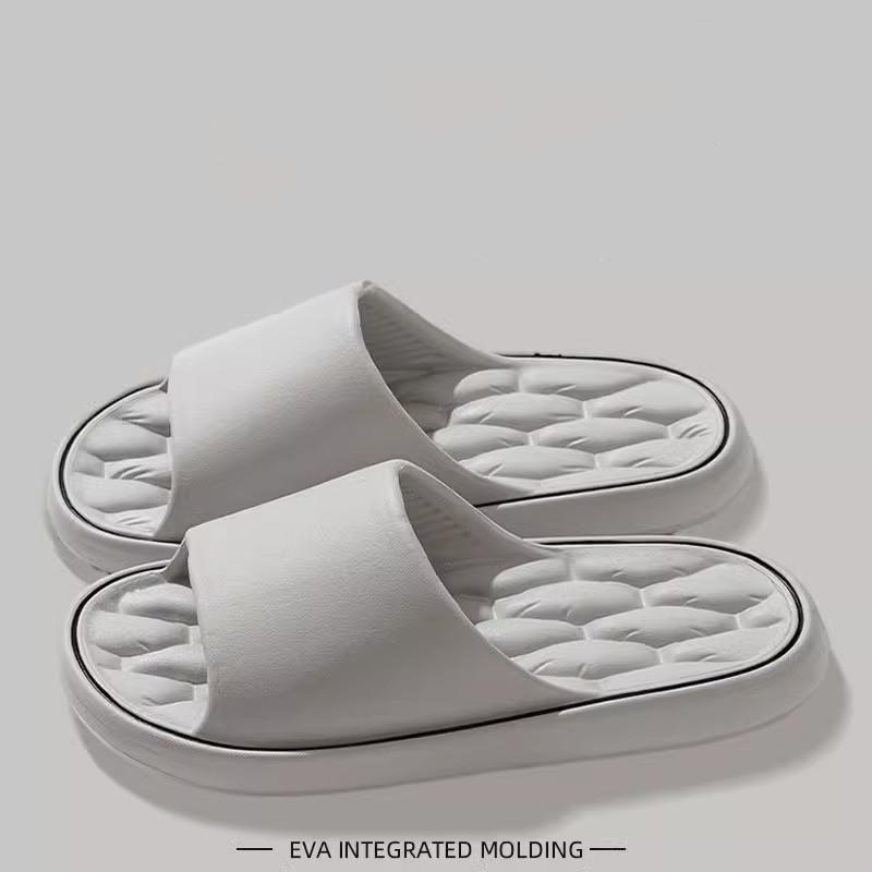 Fashion New Fashion Solid Concise Summer Home Slippers Men's Women's EVA Lightweight Indoor Bathroom Slippers Couples Slide Beach Sandal
