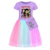 Fashion Girls Star Skirt Rainbow Lace Skirt Casual Comfortable Dresses Girls