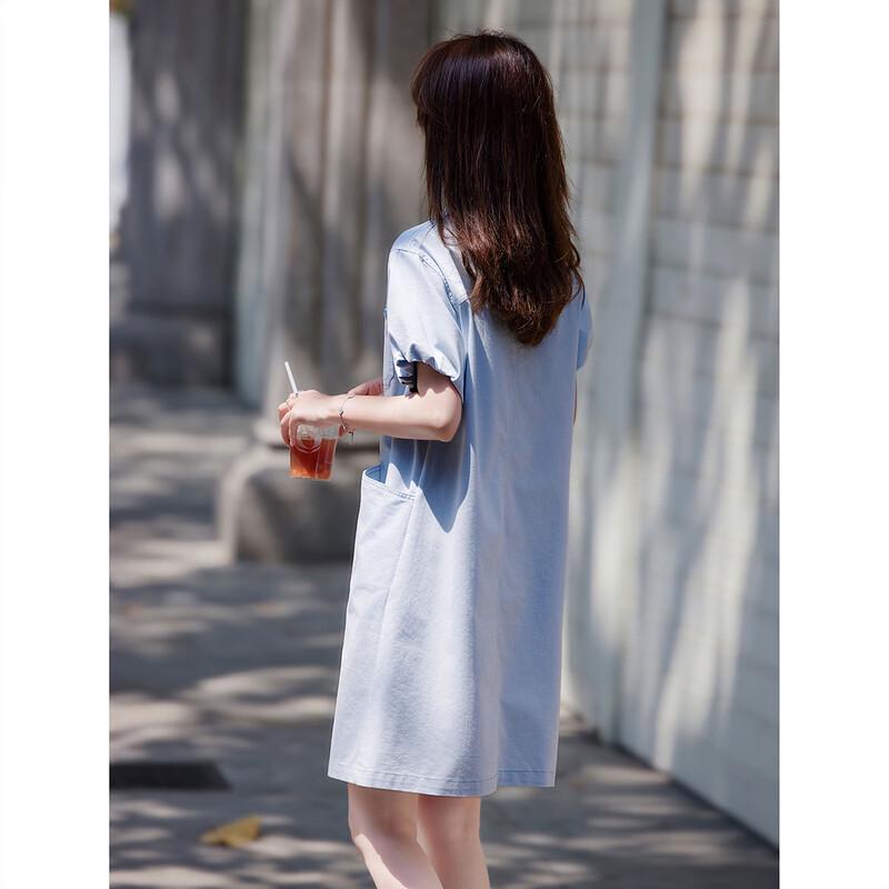 Casual Button-Up A-Line Shirt Dress