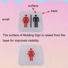 Male and Female Toilet Signage Sign Restroom Label WC Door Signs Men Women Bathroom Indicator for Mall Shops Cafe Home House