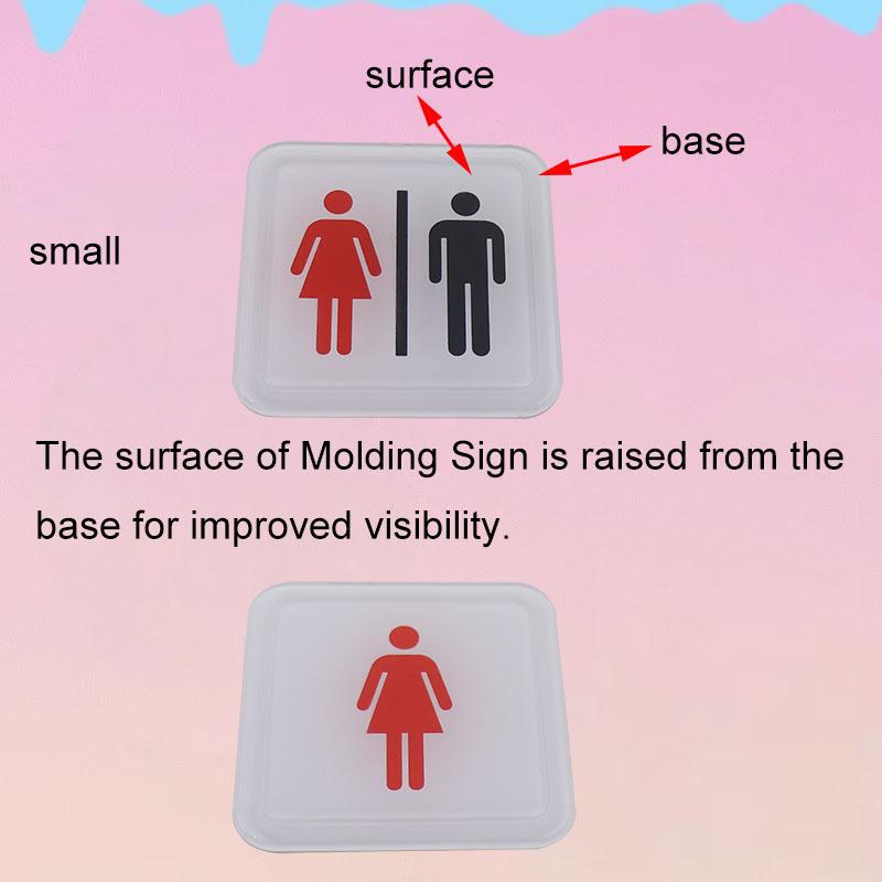 Male and Female Toilet Signage Sign Restroom Label WC Door Signs Men Women Bathroom Indicator for Mall Shops Cafe Home House