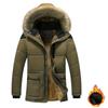 Winter  Men Warm Cotton Outdoor Casual Windproof Keep Warm Waterproof Thickened Cotton Male Jacket Detachable Hooded Jacket