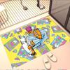 Garfield Print Rug, Washable Floor Carpet, For Entryway Dorm Laundry Room Office Study, Home Decor Birthday Christmas Gift