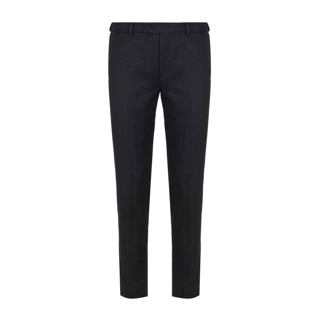 BASSOHOMME Wool Blended Slim Fit Soft Two-Tone Pants (Wsy1Pt09A)