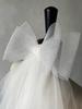 V302 White Double-Layer Bridal Veil with Bowknot and Comb for Weddings and Photo Shoots