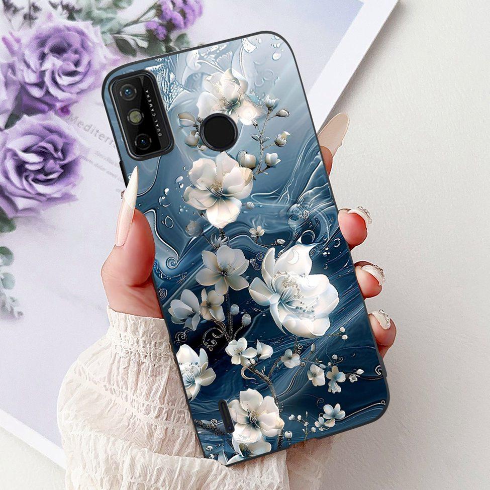 For Tecno Spark 6 Go KE5j KE5k Case For Tecno Spark Go 2020 KE5S Cover Silicone Cute Fashion Flowers Funny Painted Back Cover