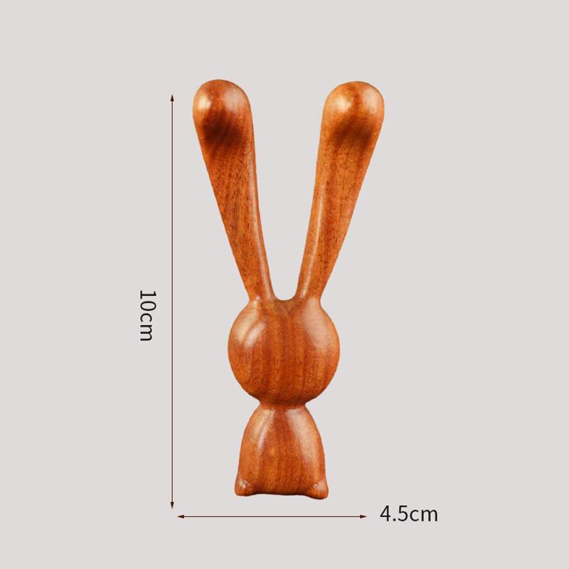 Sandalwood Rabbit Nose Scraping Massage Comb Clearing Meridians Collaterals According To Eye Acupoints Promote Blood Circulation