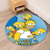 THE SIMPSONS Printed Round Rug Carpet Chair Rug Area Rug Entryway Doormats,for Office Chair Living Room Bedroom Kitchen Room.