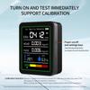 5 In 1 Temperature Humidity Monitor Digital Display CO 2 Air Quality Monitor USB Rechargeable for Air Quality Detecting