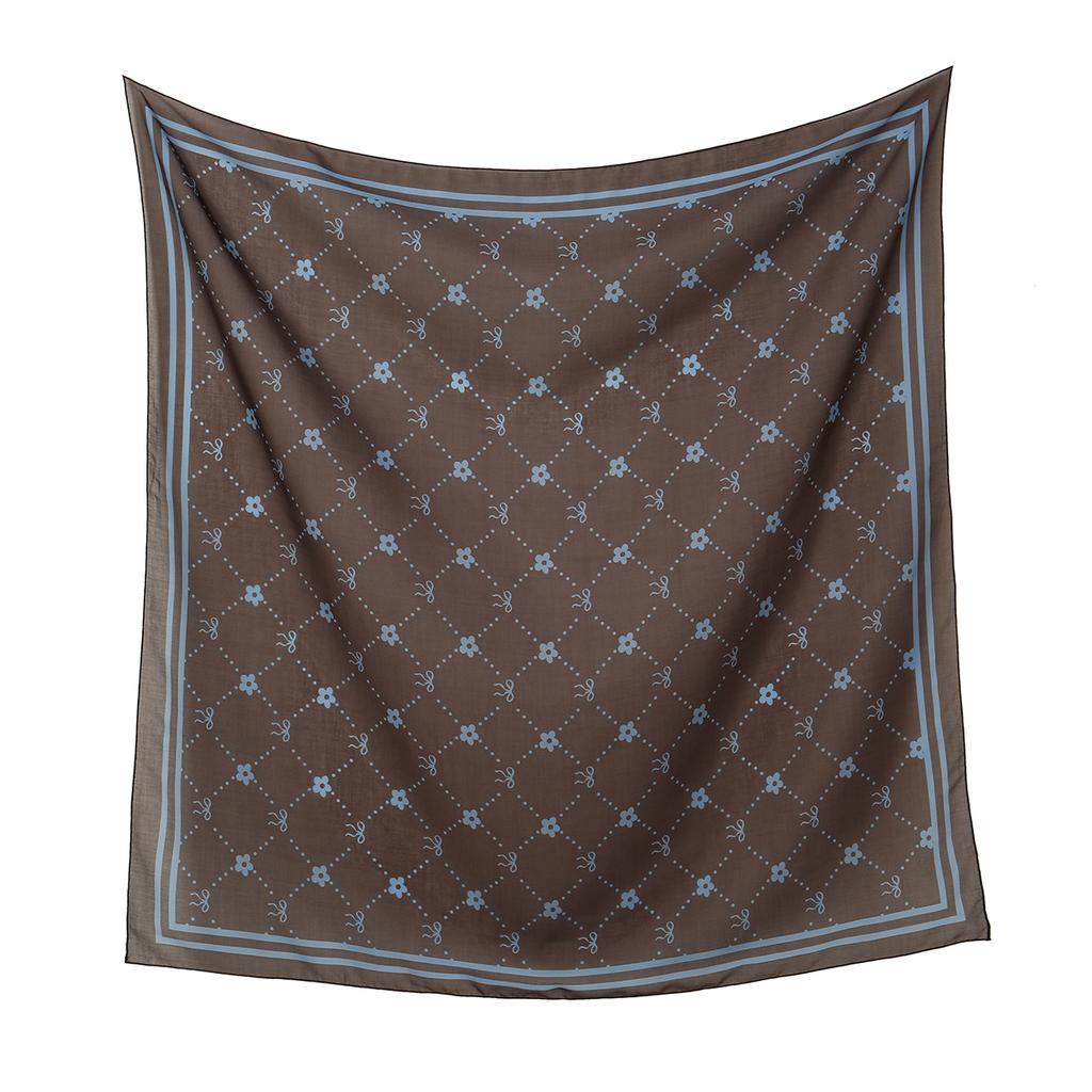 Neuer floral bedruckter 110 Quadratischer Schal Damen Muslimische Hijabs Schal Halstuch Halstuch Schals Kopftuch Bandanas Stirnband Stirnbänder