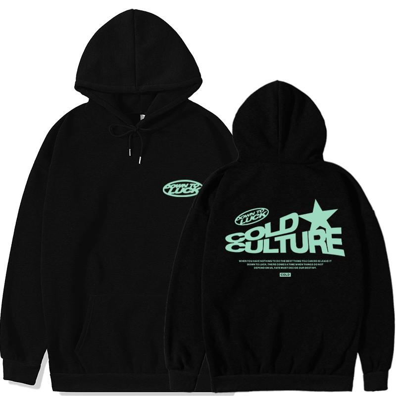 Girls Winter Hoodie Fleece Lined Loose Fit Printed Sweatshirt Streetwear