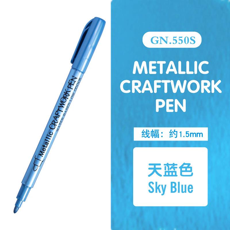 1 szt. Metalowe Wodoodporne Permanentne Markery do Form Żywicy Epoksydowej DIY Kolor Złoty Srebrny Materiały do Rysowania Marker Rękodzieło