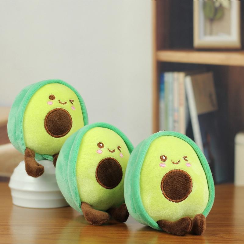Cute Comfortable Mini Avocado Plush Toy Soft Pillow Plush Doll Kawaii Cartoon Backpack Pendant Fruit Figurine Girls Toys Gift