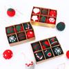 6pcs Felt Christmas Ball Pendant Christmas Tree Decor Supplies Household for Wedding Birthday Party Background Decor