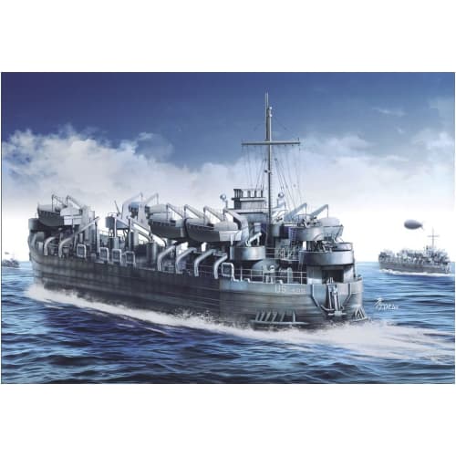 AFV Club 1/350 US Navy LST-491 Class Tank Landing Ship Plastic Model Kit SE73519