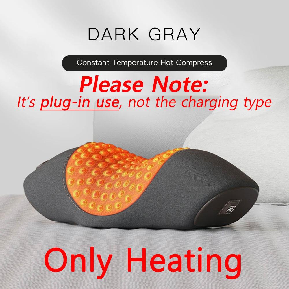 Elektrisches Nackenmassagekissen Zervikale Dehnung Heizung Vibrationsmassage Rückentraktion Orthopädische Schlafkissen Stütze