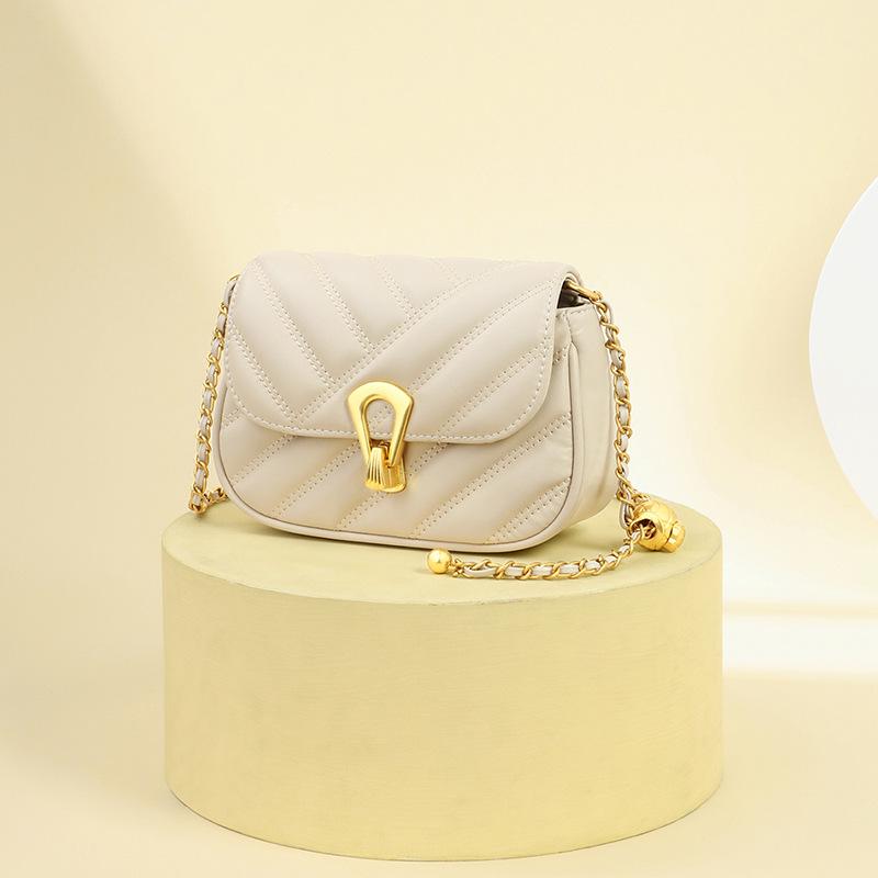 Women's Summer Crossbody Chain Bag: Small, Versatile, Light Luxury Shoulder Bag for Commuting