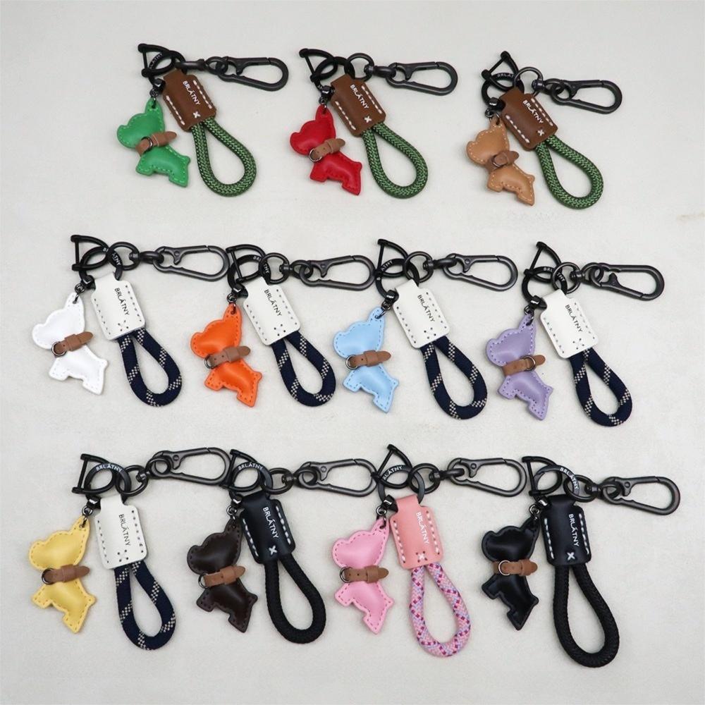 French Bulldog Key Chain Handmade Keychain High Quality Keyrings  for Women Men