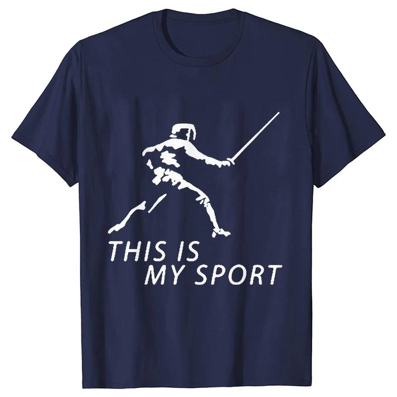 Summer Men T-Shirt Heart Beat Fencing Funny Graphic Tops Short Sleeve Tees Fencing Oversized Tshirt Cool Gift Mens Clothing