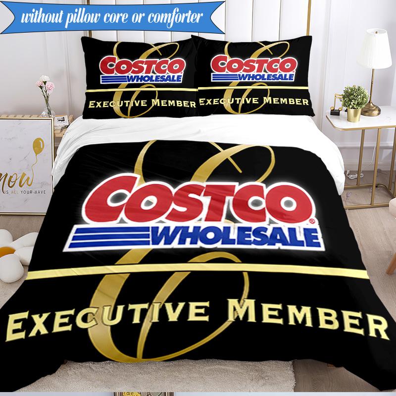 3PCS Costco Bedding Set Duvet Cover Closure Includes 1 Duvet Cover & 2 Pillowcases for All Seasons Bedroom Decor Christmas Fan gifts