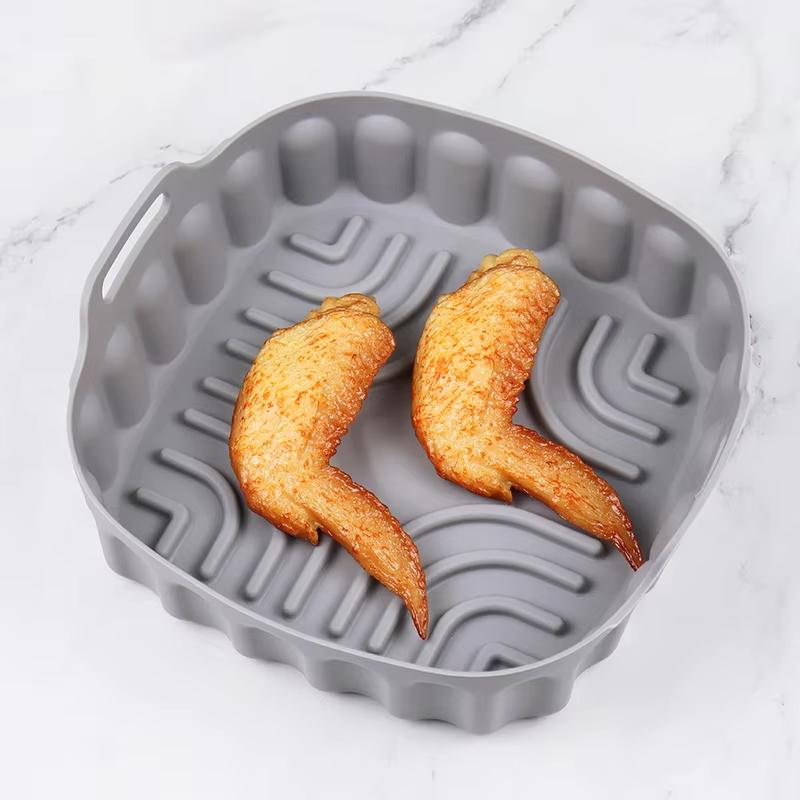 Reusable Silicone Air Fryer Liners Non Stick Heat Resistant For Baking Roasting Frying