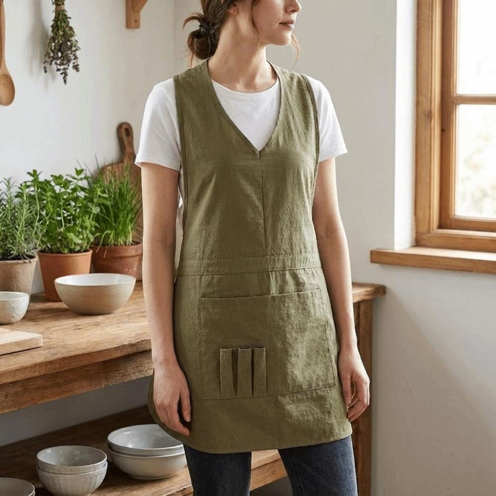 Delantal Impermeable para Trabajo Delantal Anti Salpicaduras para Cocina Delantal Simple sin Mangas para Adulto