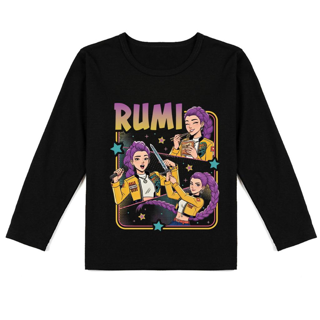 K-pop Witch Hunters, Long-sleeved T-shirts, Boys and Girls, Casual Prints Are Cute