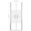 VidaXL Porte de douche ESG demi-dépoli 96x190 cm 148790