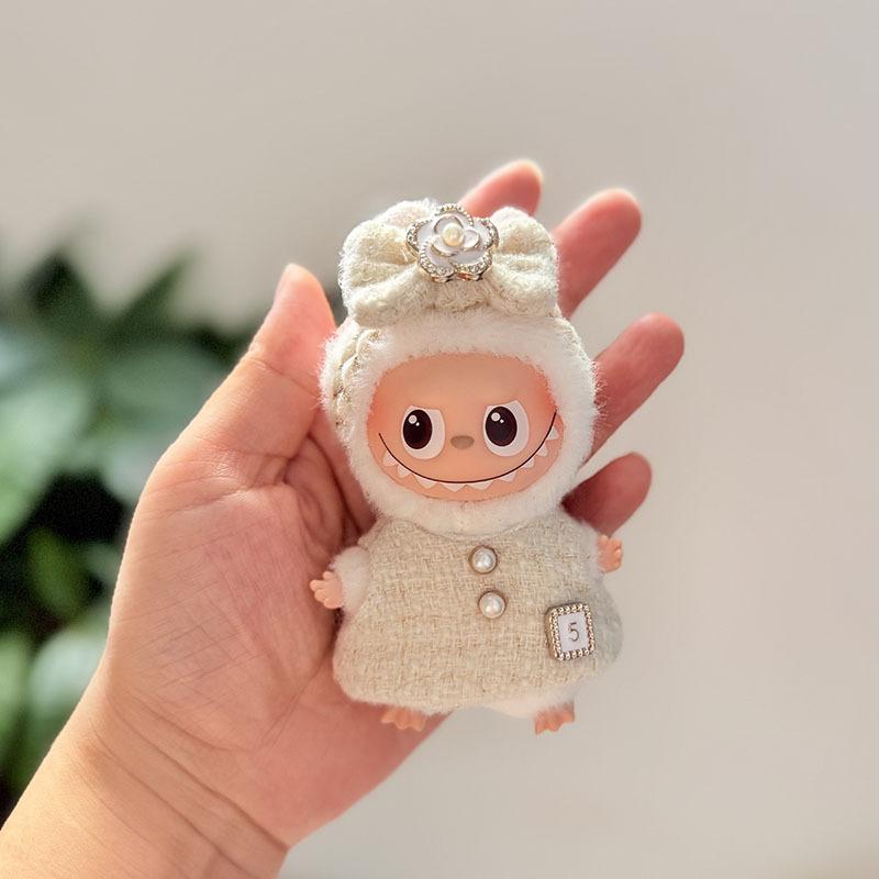 Mini Version 4.0 Vinyl Face Plush Blind Box Doll Clothes Christmas Set Small Nose Gaga Heart Bottom Password