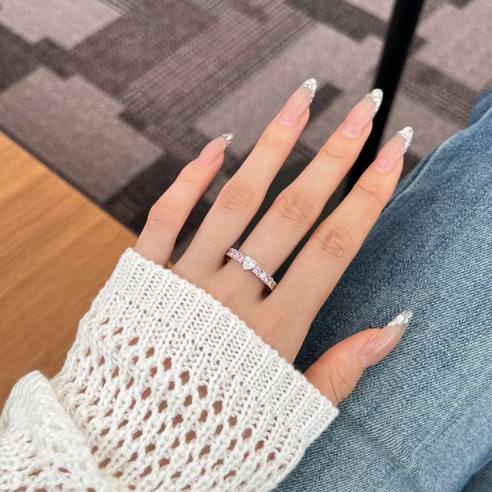 S925 Sterling Silver Bow Crown Zircon Ring - Women's Christmas Jewelry