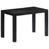 Día Y Noche - Día Y Noche Solid Black Mango Wood Dining Table 118x60x76 Cm