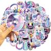 50 Steam Wave Psychedelic Graffiti Stickers Guitar Notebook Suitcase DIY Waterproof Stickers