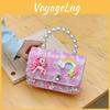 Rainbow Pony Trendy Cartoon Wallet Stylish Lightweight Crossbody Bag For Girls Preschool