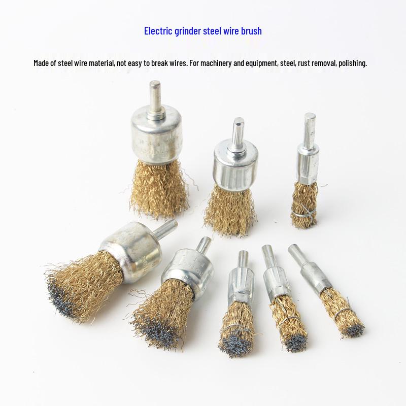 Industrial Electric Pen-Type Steel Wire Brush for Antique Polishing, Rust Removal, and Deburring